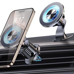 Magsafe Car Mount Magnetic Phone Holder for Car [2025 Upgraded 22X Magnets &
